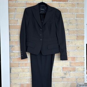 Marc Aurel Women's Black Pinstripe Blazer and Pants